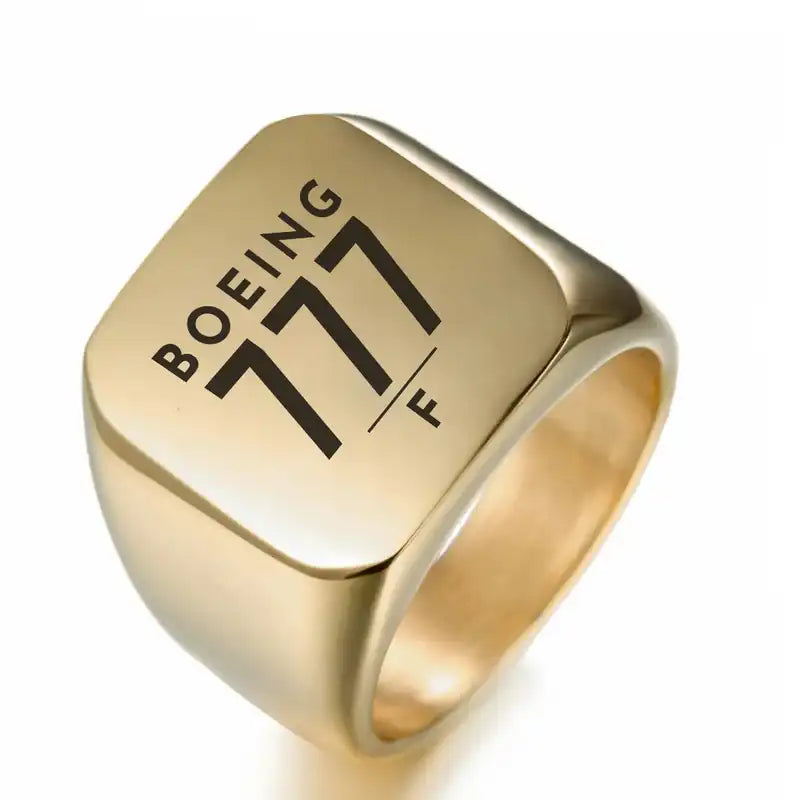 Boeing 777F - Ring - Tag - Golden