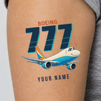 Thumbnail for Boeing 777F - Tattoo - Cartoon + Name