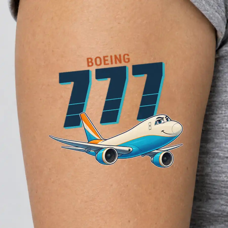 Boeing 777F - Tattoo - Cartoon