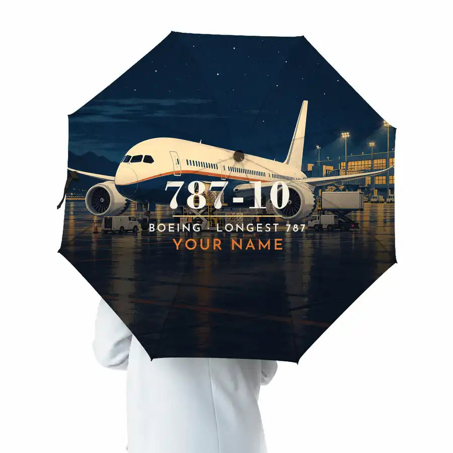 Boeing 787-10 Dreamliner - 3D + Name - Umbrella
