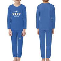 Thumbnail for Boeing 787-10 Dreamliner - Children Pajamas - Heritage Chest - Blue
