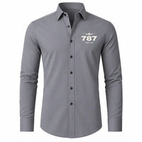 Thumbnail for Boeing 787-10 Dreamliner - Long Sleeve Shirt - Heritage - Gray