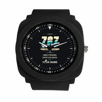 Thumbnail for Boeing 787-10 Dreamliner - Original + Name - Rubber Strap - Black