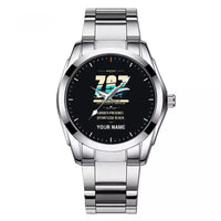 Thumbnail for Boeing 787-10 Dreamliner - Original + Name - Stainless Steel Band - For Men