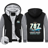 Thumbnail for Boeing 787-10 Dreamliner Zipped Sweatshirts - Cartoon - Black & Gray