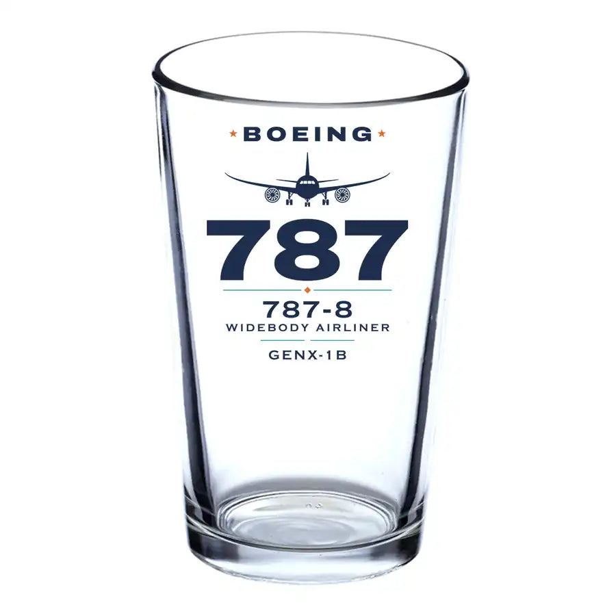 Boeing 787-8 Dreamliner - Heritage - Beer & Water Glass