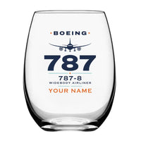 Thumbnail for Boeing 787-8 Dreamliner - Heritage + Name - Water & Drink Glass