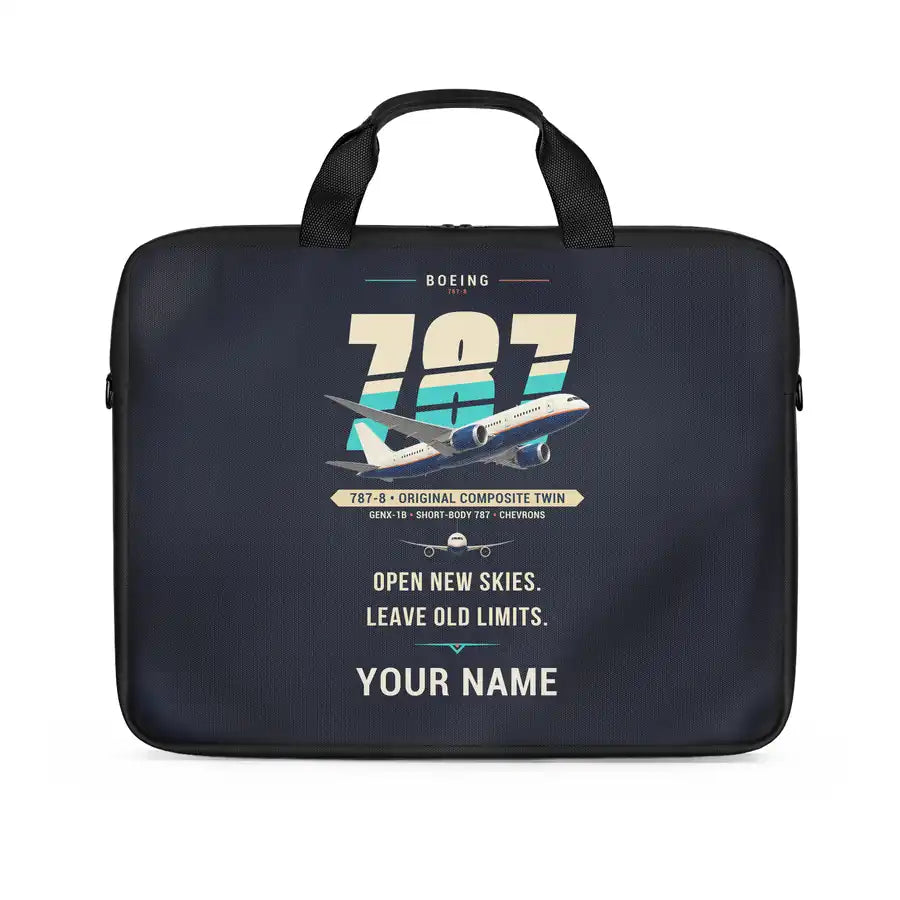 Boeing 787-8 Dreamliner - Original + Name - Laptop Bag