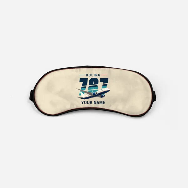 Boeing 787-8 Dreamliner - Original + Name - Sleep Mask - Beige