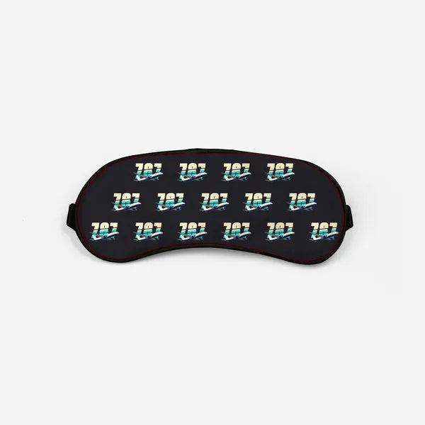 Boeing 787-8 Dreamliner - Original Pattern - Sleep Mask - Black
