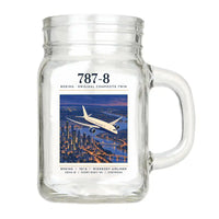 Thumbnail for Boeing 787-8 Dreamliner - Poster - Cocktail Glass (Mason Jar)