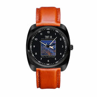 Thumbnail for Boeing 787-8 Dreamliner - Poster - Luxury Cushion - Black and Light Brown Strap