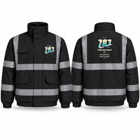 Thumbnail for Boeing 787-8 Dreamliner Reflective Winter Jackets - Original - Black