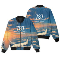 Thumbnail for Boeing 787-9 Dreamliner 3D All-Over Print Clothing - Bomber Jacket - 3D + Name