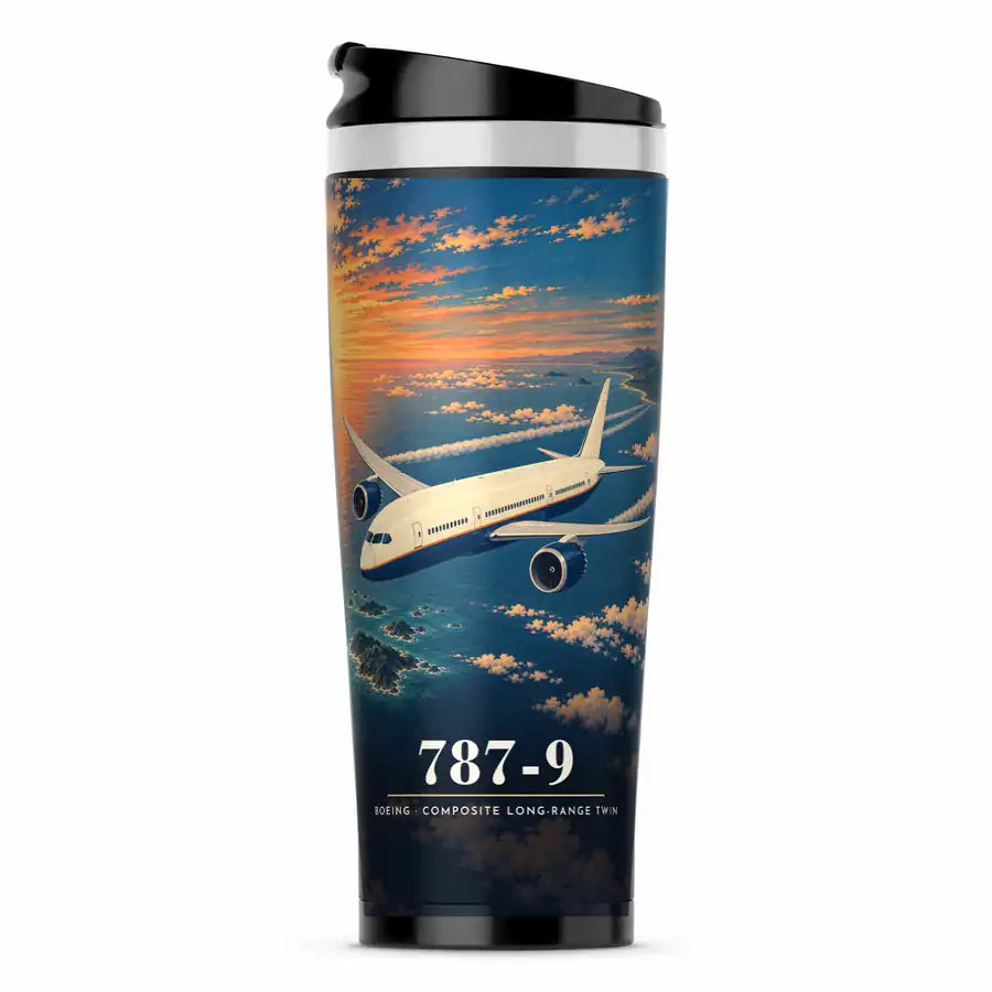 Boeing 787-9 Dreamliner - 3D - Stainless Steel (No Holder) - Full Print