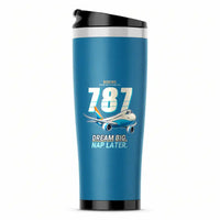 Thumbnail for Boeing 787-9 Dreamliner - Cartoon - Stainless Steel (No Holder) - Light Blue