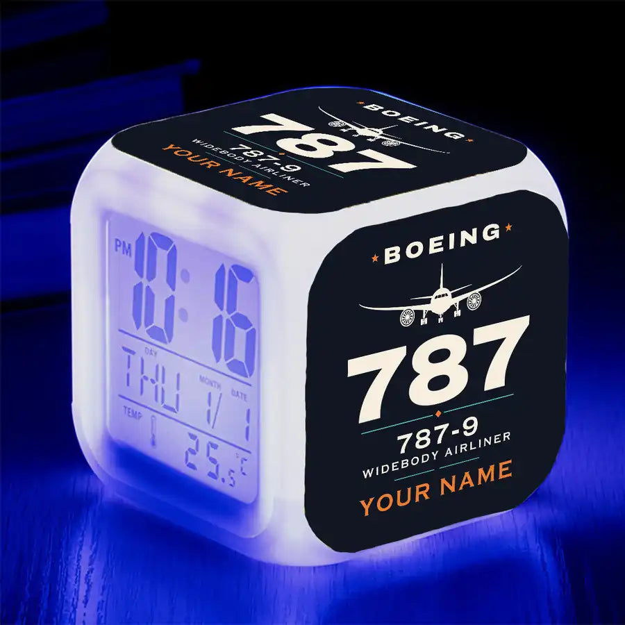 Boeing 787-9 Dreamliner - Heritage + Name - Alarm Clock