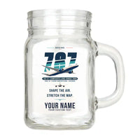 Thumbnail for Boeing 787-9 Dreamliner - Original + Name - Cocktail Glass (Mason Jar)