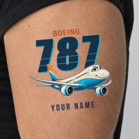 Thumbnail for Boeing 787-9 Dreamliner - Tattoo - Cartoon + Name - Man