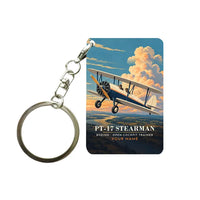 Thumbnail for Boeing Stearman PT-17 - 3D + Name - Key Chain - Full Print