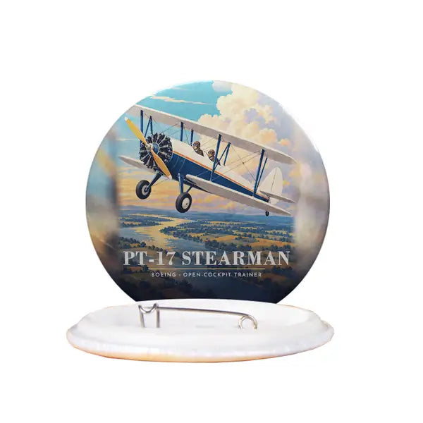 Boeing Stearman PT-17 - 3D - Pin - Full Print