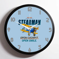 Thumbnail for Boeing Stearman PT-17 - Cartoon - Framed - Light Blue