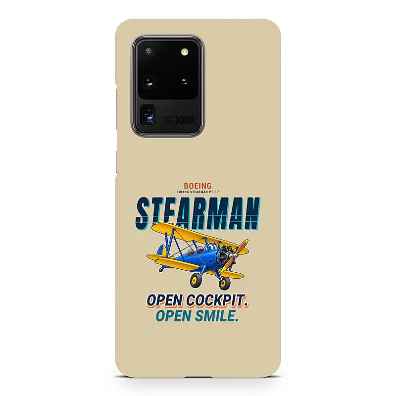 Boeing Stearman PT-17 - Cartoon - Samsung Case - Beige