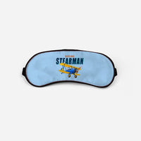 Thumbnail for Boeing Stearman PT-17 - Cartoon - Sleep Mask - Light Blue