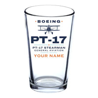 Thumbnail for Boeing Stearman PT-17 - Heritage + Name - Beer & Water Glass