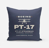 Thumbnail for Boeing Stearman PT-17 - Heritage - Pillow - Navy Blue