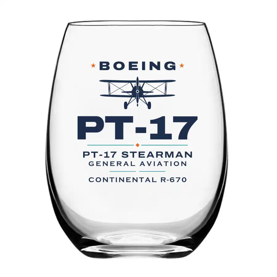 Boeing Stearman PT-17 - Heritage - Water & Drink Glass