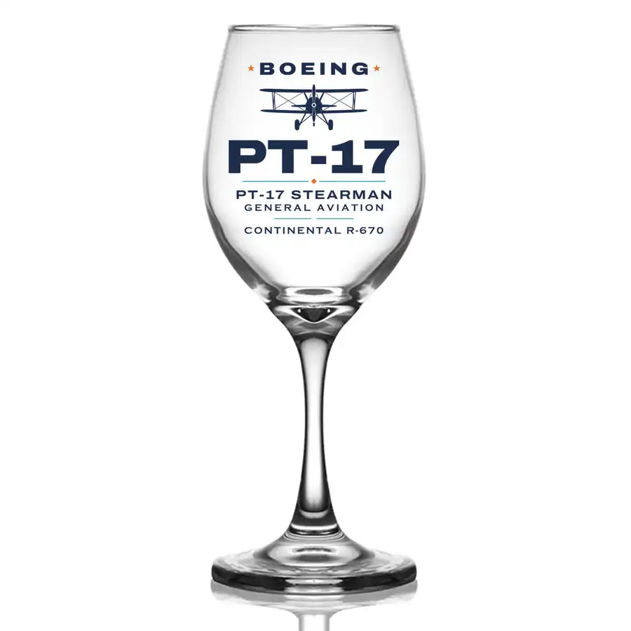 Boeing Stearman PT-17 - Heritage - Wine Glass
