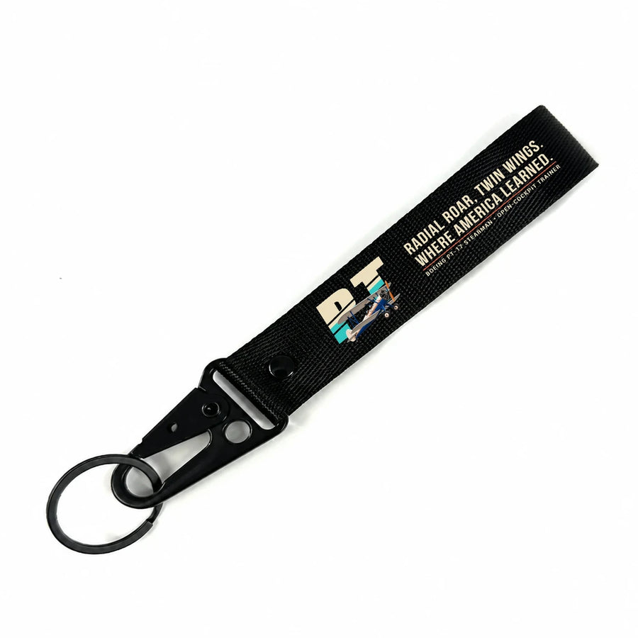 Boeing Stearman PT-17 Hawk-Shaped Key Chains - Black - Original
