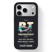 Thumbnail for Boeing Stearman PT-17 - Original + Name - MagSafe iPhone 17 Pro - Black