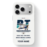 Thumbnail for Boeing Stearman PT-17 - Original + Name - MagSafe iPhone 17 Pro - White