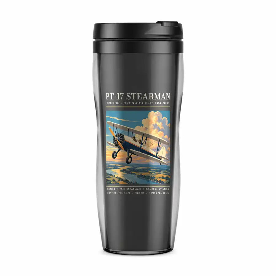 Boeing Stearman PT-17 - Poster - Plastic (No Holder) - Gray