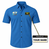 Thumbnail for Boeing Stearman PT-17 - Short Sleeve Shirt - Original - Blue + NAME