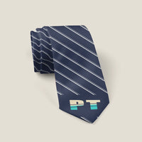 Thumbnail for Boeing Stearman PT-17 - Stripe - Tie - Navy Blue