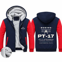 Thumbnail for Boeing Stearman PT-17 Zipped Sweatshirts - Heritage - Navy & Red