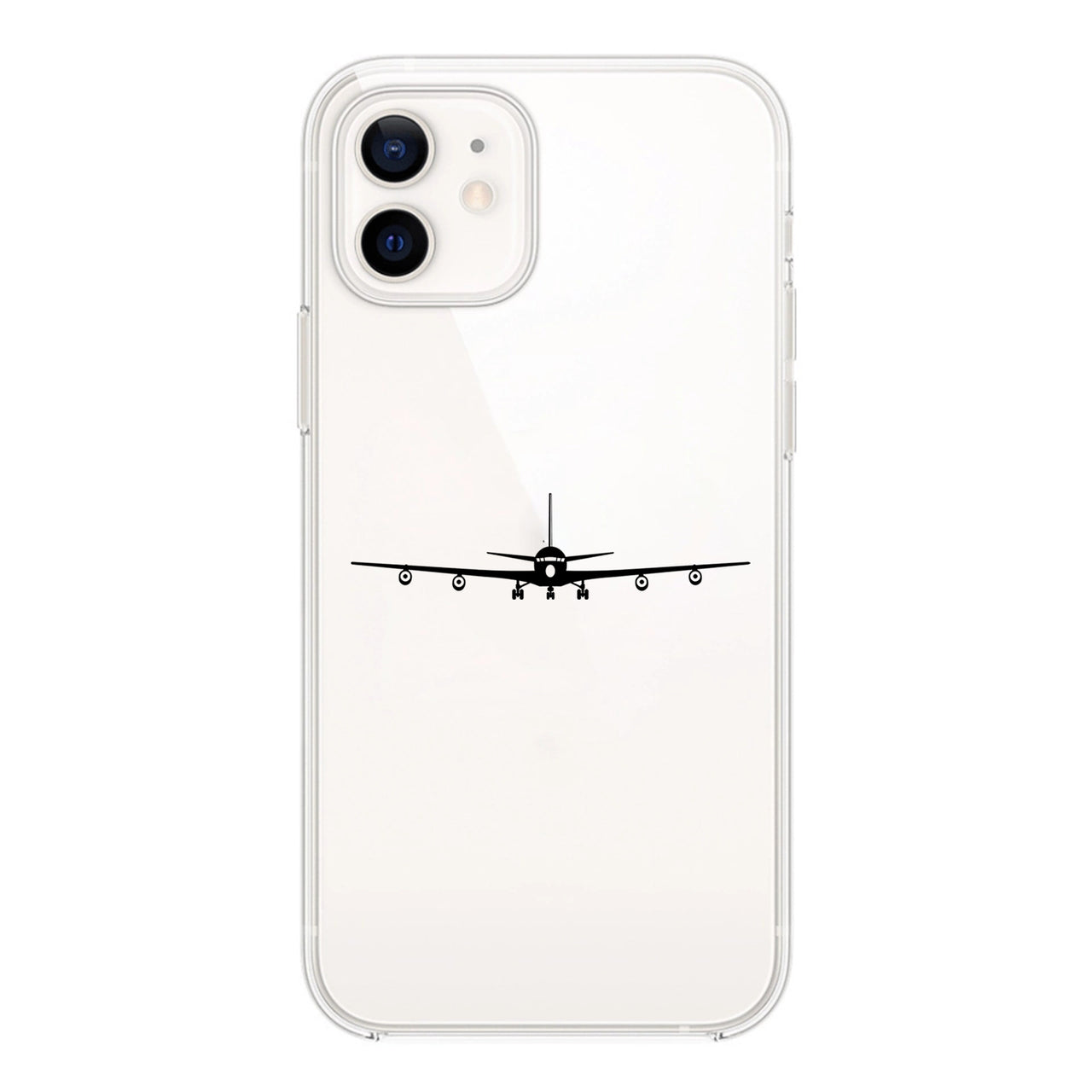 Boeing 707 Silhouette Designed Transparent Silicone iPhone Cases