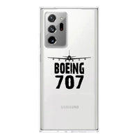 Thumbnail for Boeing 707 & Plane Designed Transparent Silicone Samsung S & Note Cases