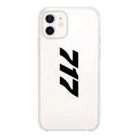 Thumbnail for Boeing 717 Text Designed Transparent Silicone iPhone Cases