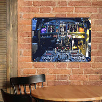 Thumbnail for Boeing 737 Cockpit Printed Metal Sign