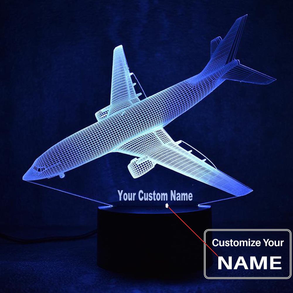 Boeing 737 Designed 3D "7 Colour" Night Lamps