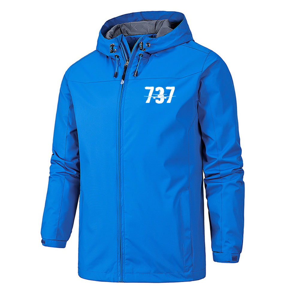 Boeing 737 Designed Designed Rain Jackets & Windbreakers