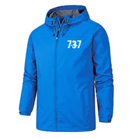 Thumbnail for Boeing 737 Designed Designed Rain Jackets & Windbreakers