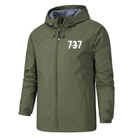 Thumbnail for Boeing 737 Designed Designed Rain Jackets & Windbreakers