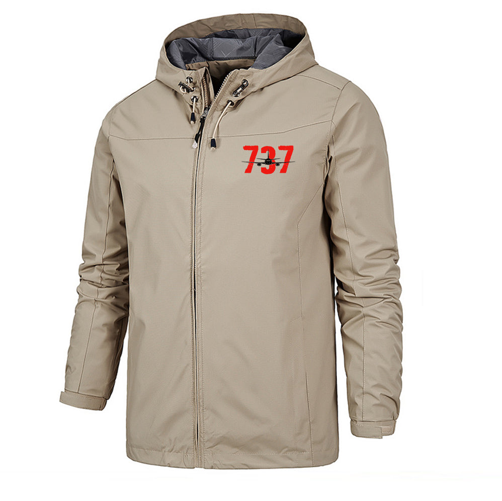 Boeing 737 Designed Designed Rain Jackets & Windbreakers
