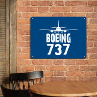Thumbnail for Boeing 737 & Plane Printed Metal Sign