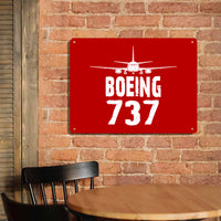 Thumbnail for Boeing 737 & Plane Printed Metal Sign